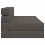 vidaXL Canapé-lit pliable Gris foncé 152 x 86 5 x 60 cm Tissu