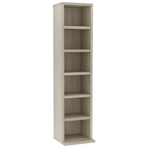 vidaXL Armoire à CD Chêne sonoma 21x20x88 cm Bois d'ingénierie