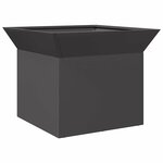 vidaXL Braise Noir 50 x 50 x 40 cm Acier