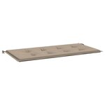 vidaXL Coussin de banc de jardin taupe 100x50x4 cm tissu oxford