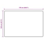 vidaXL Coureur de Tapis MARSA Crème 120 x 170 cm Polyester et PVC