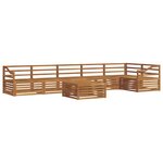 vidaXL Ensemble de canapés d'extérieur 7 pc Naturel