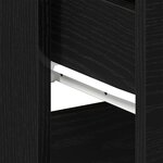 vidaXL Tables de chevet 2 Pièces Chêne noir 40x35x65 cm Bois d'ingénierie