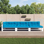 vidaXL Coussins de palette lot de 7 bleu tissu