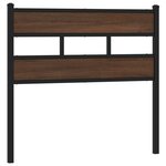 vidaXL Tête de lit chêne marron 80 cm acier et bois d'ingénierie
