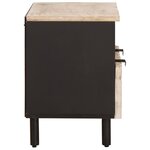 vidaXL Meuble TV avec tiroir Finition Lavage Blanc 70 x 33 x 46 cm