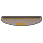 vidaXL Tapis d'escalier autocollants 30 Pièces 65x21x4 cm platine