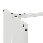 vidaXL Portant de bois chauffage blanc 40x30x80 cm