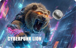 Monnaie LION Cyberpunk 1/1000 Oz Palladium 12$ Liberia 2026 (PRÉCOMMANDE)