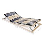 vidaXL Sommier à lattes avec 42 lattes 7 zones 80 x 200 cm