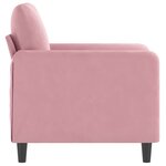 vidaXL Fauteuil Rose 60 cm Velours