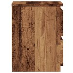 vidaXL Table de chevet vieux bois 30x30x40 cm bois d'ingénierie
