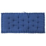 vidaXL Coussin de plancher de palette Coton 120x80x10 cm Bleu clair