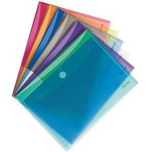 Chemise de présentation à scratch tarifold 21 x 29 7 cm couleurs assorties - paquet de 12