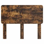 vidaXL Tête de lit Chêne fumé 120 cm Bois d'ingénierie