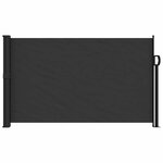 vidaXL Auvent latéral rétractable noir 117x300 cm