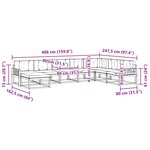vidaXL Ensemble de canapés d'extérieur 8 pc Blanc et crème