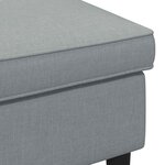 vidaXL Pouf Gris clair 55 x 35 x 41 cm Tissu