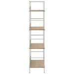 vidaXL Bibliothèque à 4 niveaux chêne 60x27 6x124 5 cm bois ingénierie
