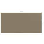 vidaXL Tapis de tente 250x500 cm Taupe