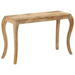 vidaXL Table console 118x38x76 cm Bois de manguier massif