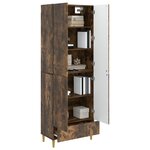vidaXL Ensemble de Meubles 2 Pièces Chêne fumé 66 x 34 5 x 95 cm