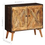 vidaXL Buffet Bois massif de manguier 85 x 30 x 75 cm