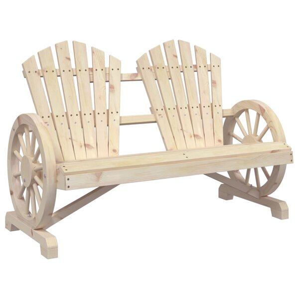 vidaXL Chaise de jardin Adirondack 2 places bois de sapin massif