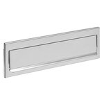 Entrée de boîte aux lettres en acier inoxydable pour porte  mur  C-601  23 x 3 cm