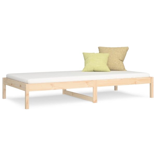 vidaXL Lit de jour sans matelas 80x200 cm bois de pin massif