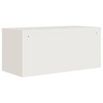 vidaXL Classeur blanc 90x40x180 cm acier