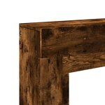 VidaXL Cadre de cheminée chêne fumé 100x30x87 5 cm bois d'ingénierie