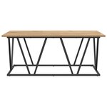 Table basse vidaXL Artisan en chêne 100x50x40 cm  bois reconstitué et métal