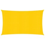 vidaXL Voile d'ombrage 160 g/m² Jaune 2 5x5 m PEHD