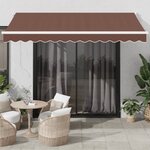 vidaXL Auvent rétractable automatique marron 350x250 cm