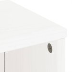 vidaXL Armoire latérale tiroir ODDA blanc 40x24x79 cm bois massif pin