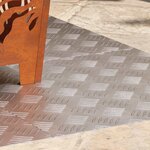 vidaXL Plaques à damier 4 Pièces Argent 50 x 50 cm Aluminium