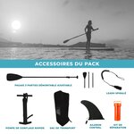 Paddle gonflable olatu 10'6'' 30'' 6'' (320x76x15cm) avec pompe  pagaie  leash et sac de transport