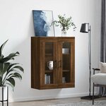 vidaXL Armoire murale chêne marron 69 5x34x90 cm