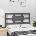 vidaXL Tête de lit Gris 95 5x4x100 cm Bois massif de pin
