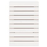 vidaXL Panier à linge blanc 44x44x66 cm bois massif de pin