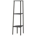 vidaXL Étagère d'angle 3 niveaux Noir 45 5x31 5x120 cm