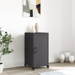 vidaXL Buffet noir 36x39x72 cm acier