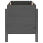 vidaXL Lit surélevé de jardin gris 101x50x57 cm bois de pin massif