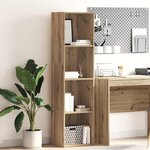 vidaXL Bibliothèque chêne artisanal 40x30x152 cm bois d'ingénierie