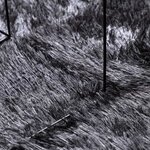 vidaXL Tapis Shaggy à poils longs NAVARRA gris foncé 160x160 cm