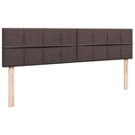 VidaXL Cadre de lit ottoman avec matelas marron foncé 200x200 cm tissu