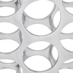vidaXL Casier à bouteilles Aluminium Argenté 27 bouteilles