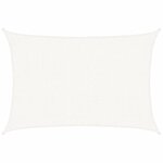 vidaXL Voile d'ombrage 160 g/m² Blanc 2x2 5 m PEHD