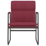 vidaXL Chaise longue Rouge bordeaux 55x64x80 cm Tissu